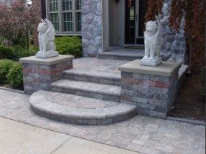 Bingham Farms MI Brick Paver Porch