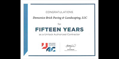 Unilock 15 Year Authorized Contractor